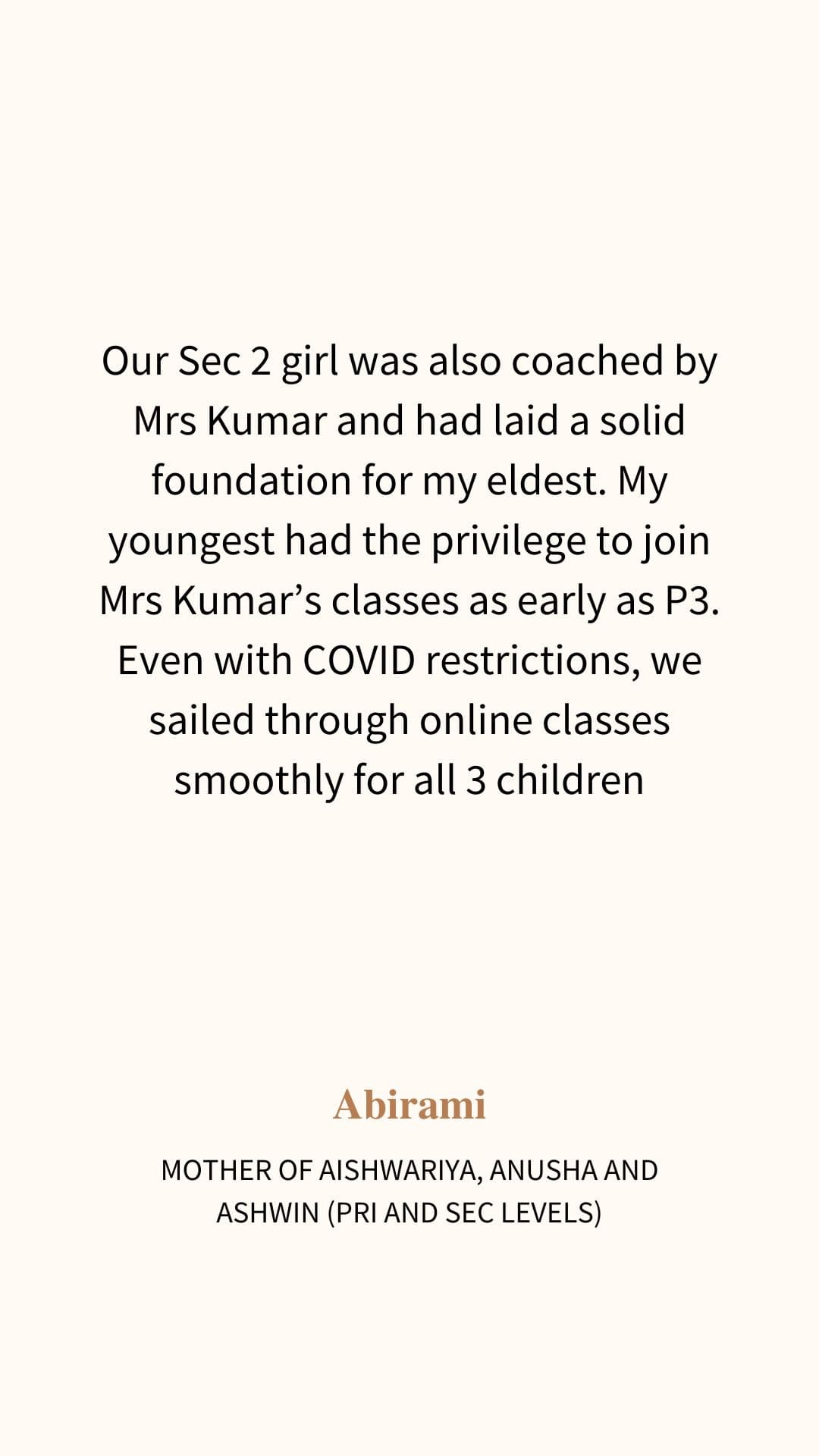 Review from Abirami