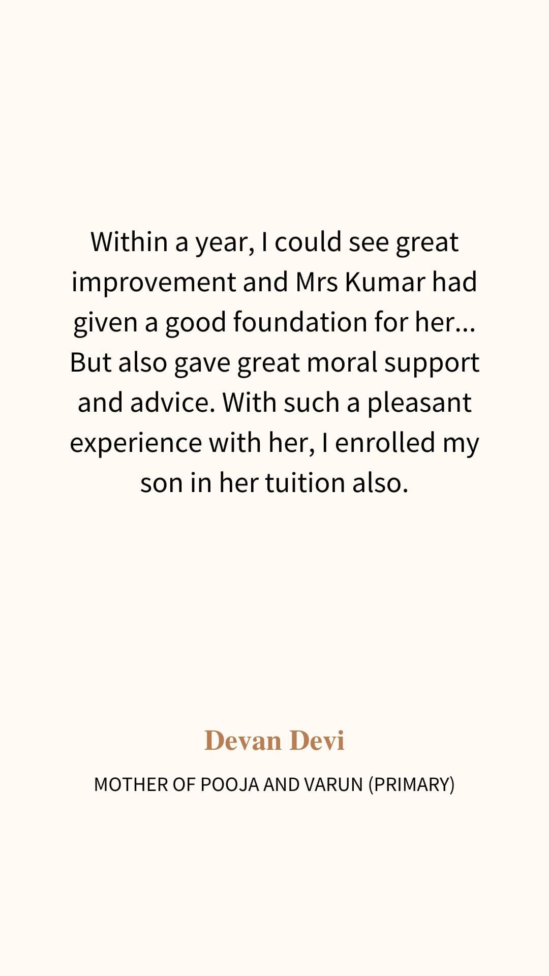Review from Devan