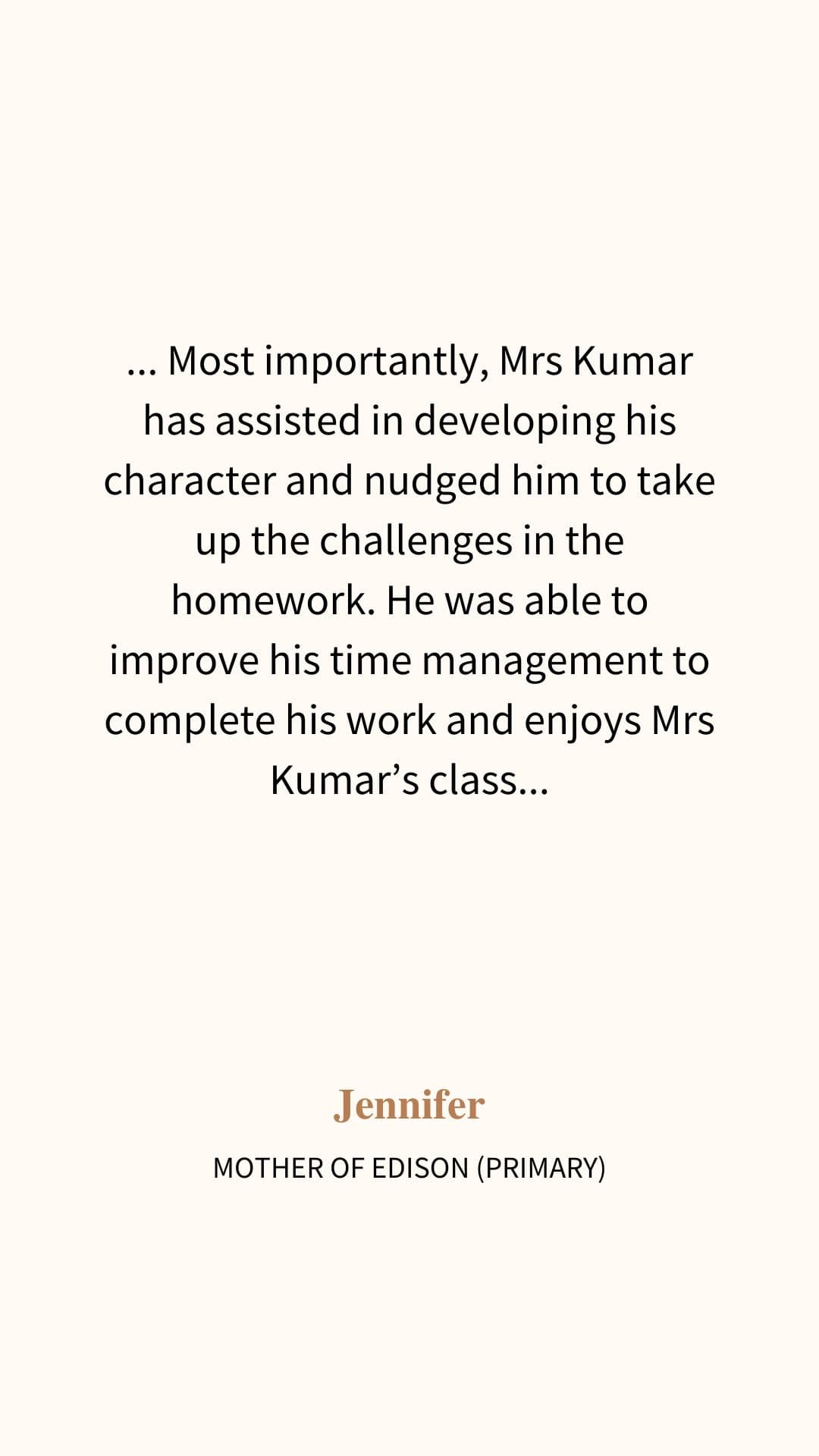 Review from Jennifer