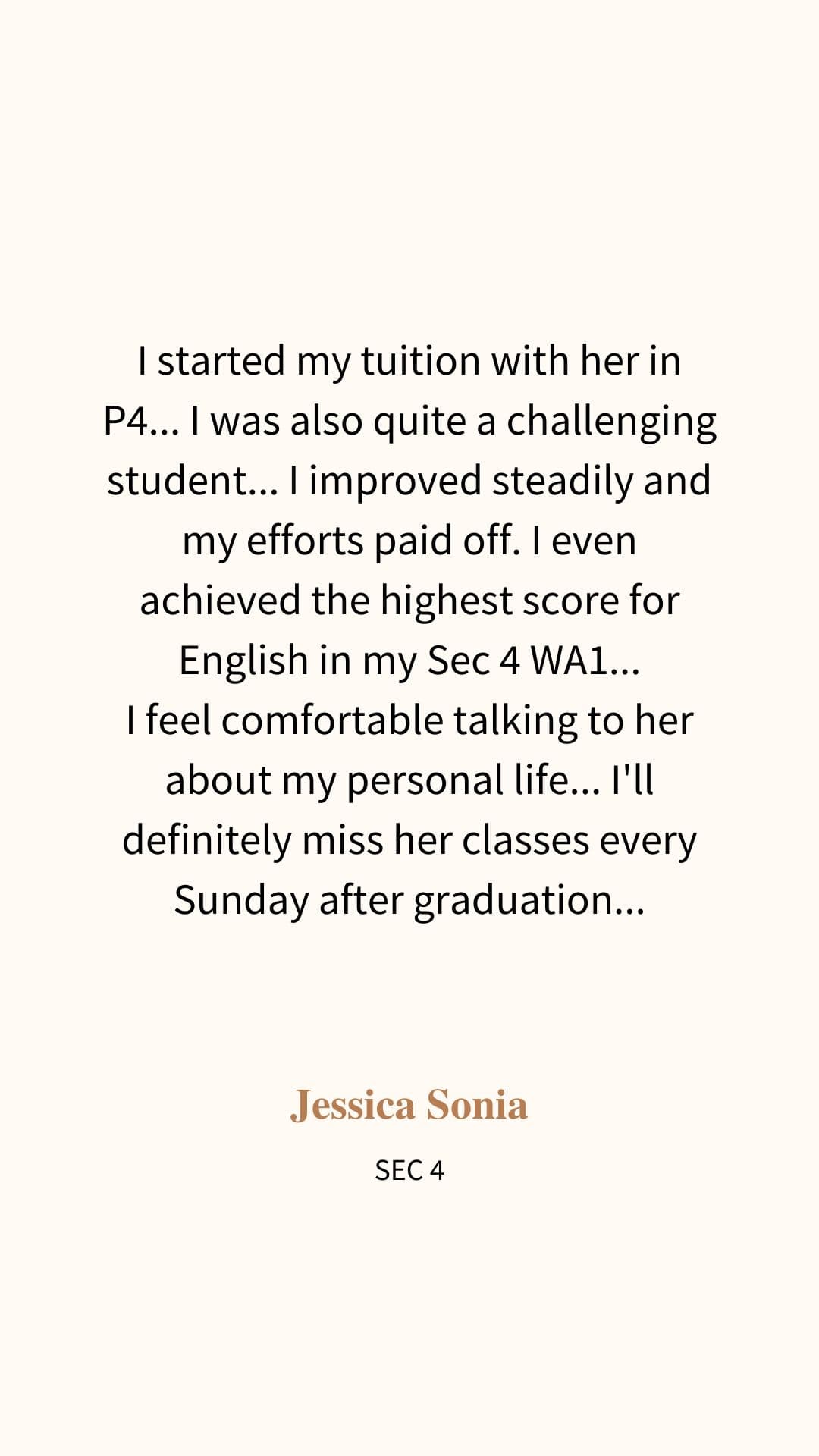 Review from Jessica
