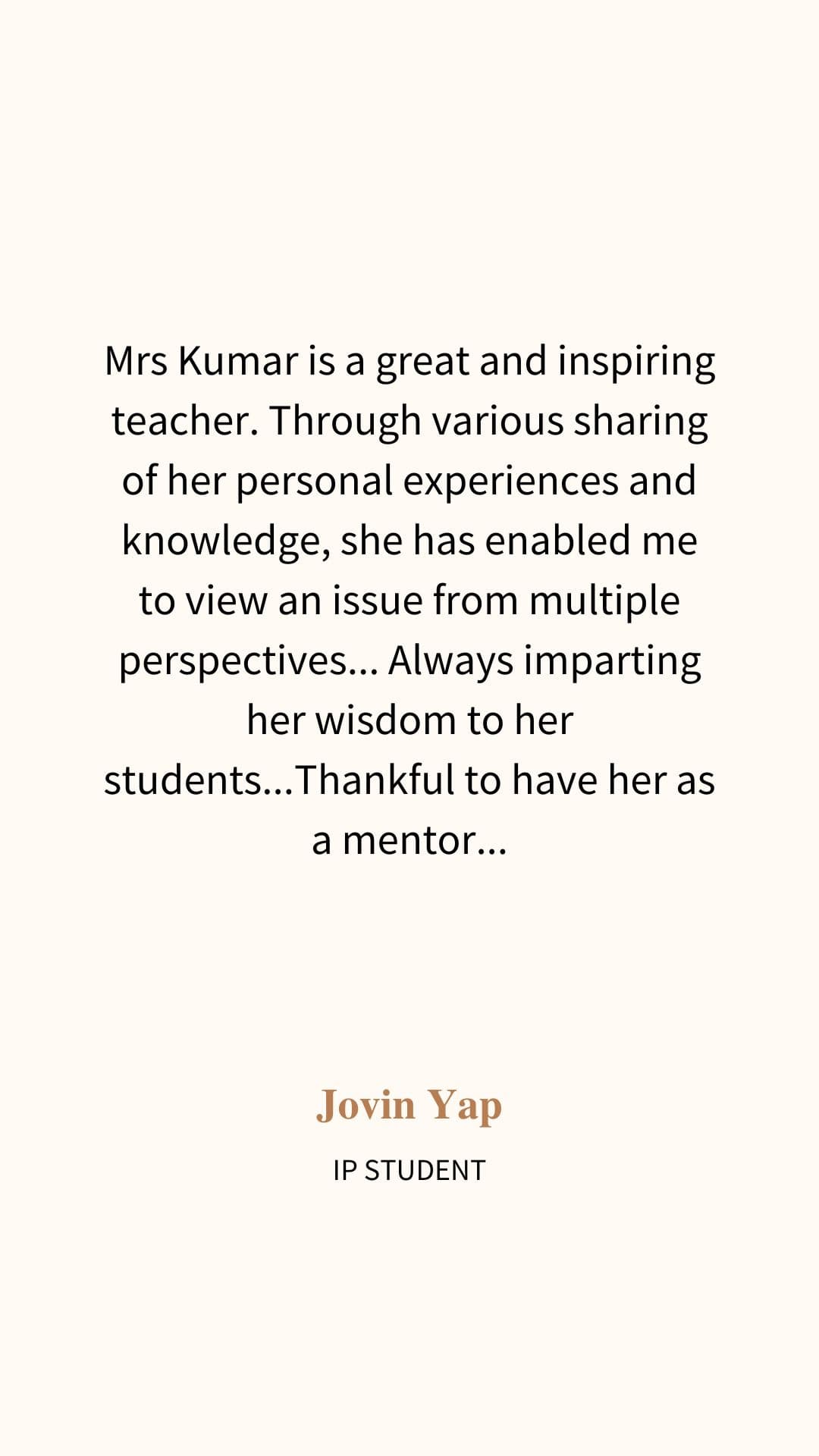 Review from Jovin