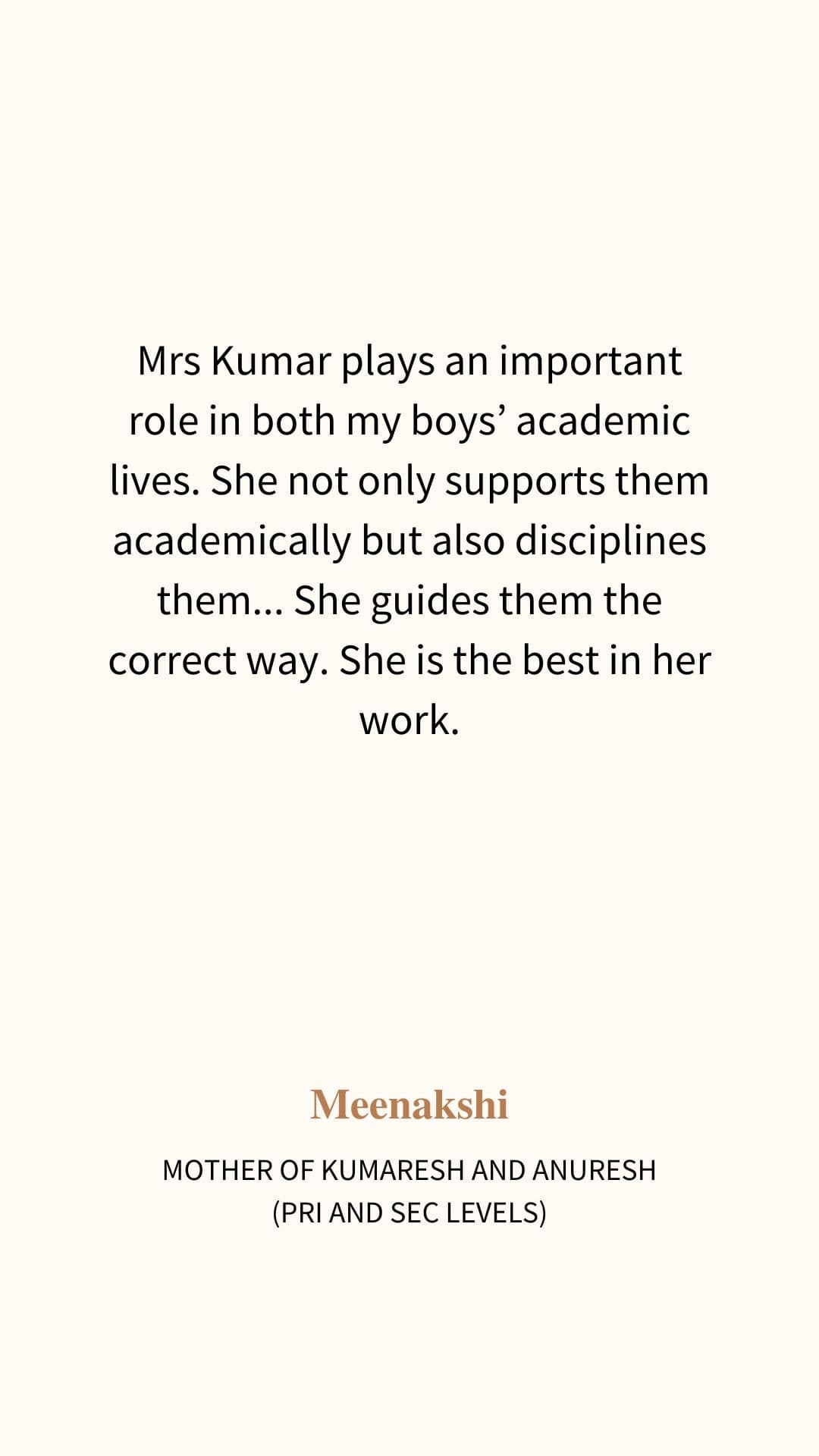Review from Meenakshi
